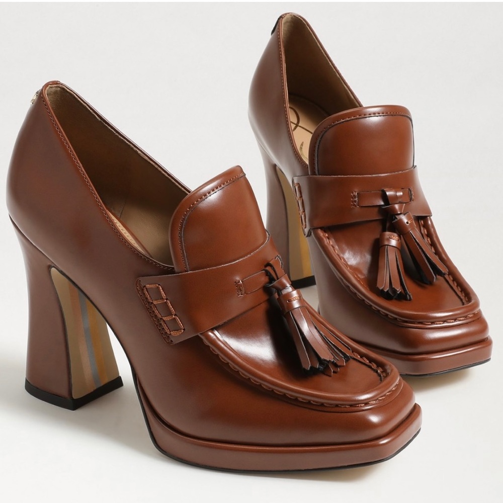 BNIB - Sam Edelman Jed Chunky Sexy Loafer Heels